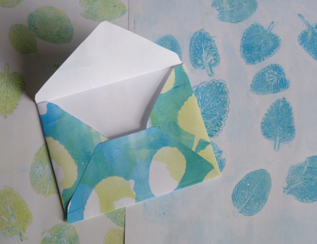 jelly printing envelopes