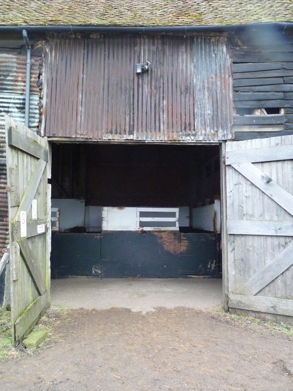 entrance doors to traditional Essex barn