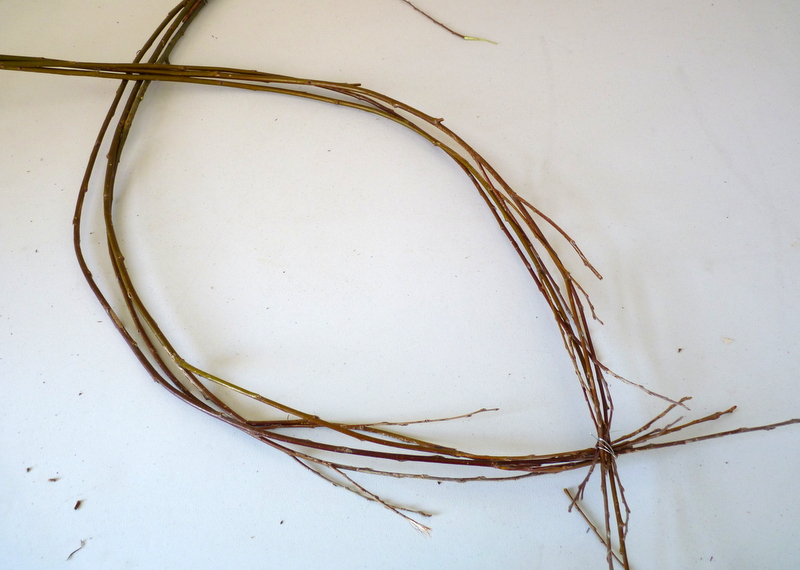 how to make a willow heart