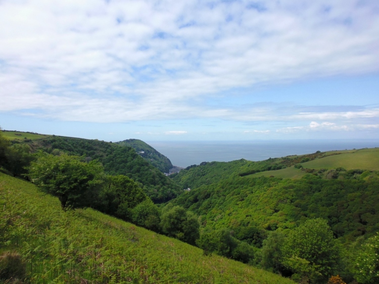 Lynmouth from 2 Moors Way